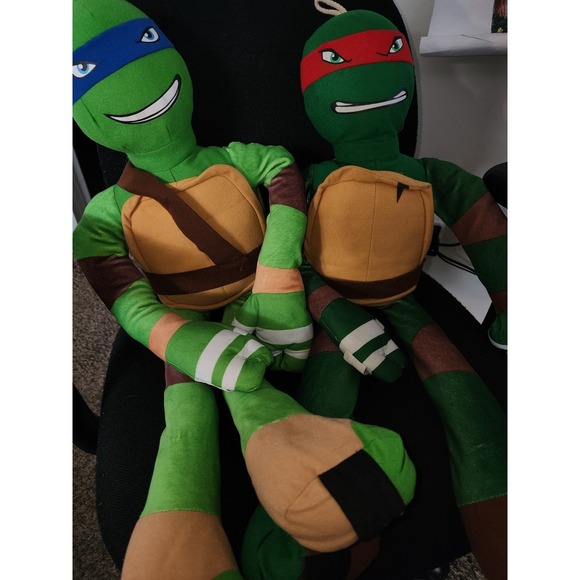 Nickelodeon Other - TMNT StretchKins Leonardo Raphael Stretch Plush Dolls 28–48" Nickelodeon Lot 2